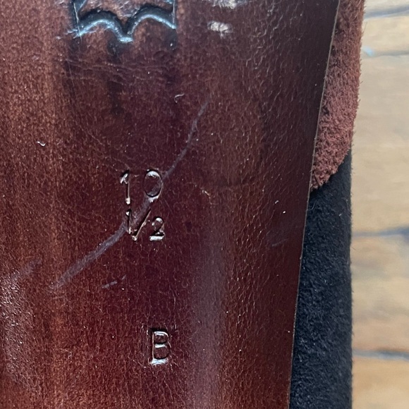 Vintage Bruno Magli Suede Black & Brown Heels with Peep-Toe Made In Italy - Picture 10 of 16